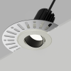 ORBITA PLASTER-IN ADJUSTABLE White/Black 15° 3000K Mains Dim