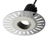 ORBITA PLASTER-IN ADJUSTABLE White/Black 15° 3000K Mains Dim